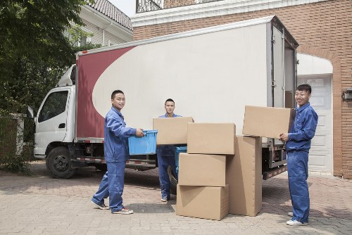 House moving team helping a customer relocate in West Kensington