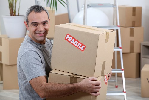 House removal team planning a move in West Kensington