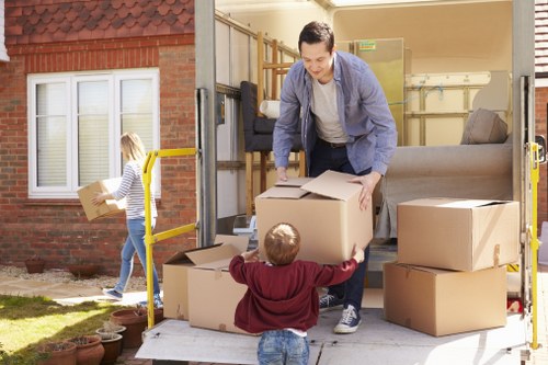 Van moving items from a West Kensington flat with transparent pricing context