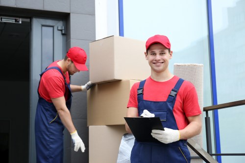 Man with van service loading items for a booking in the UK