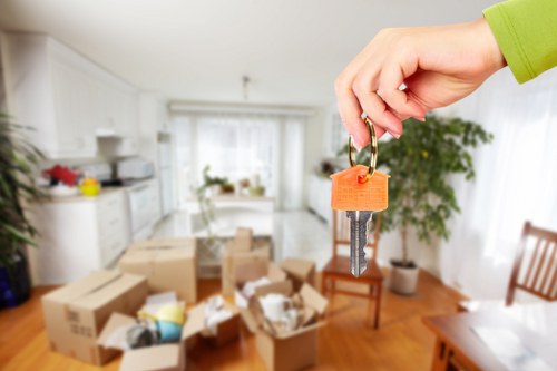 Customer confirming a moving service reservation and details