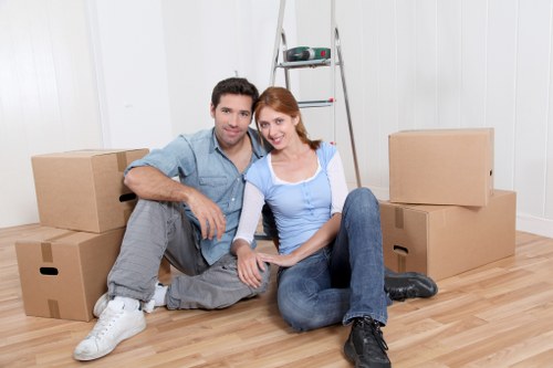 Retail stock and display handling during Westkensington commercial removals