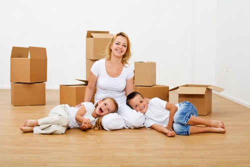 Waste collection and disposal compliance for a moving service