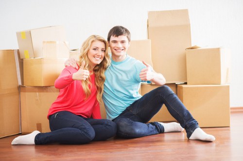 Business relocation logistics in Westkensington commercial area