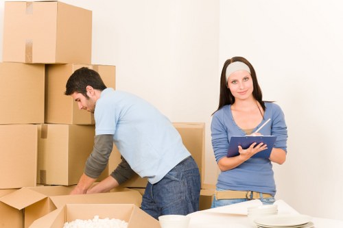 Local office relocation team handling business move logistics