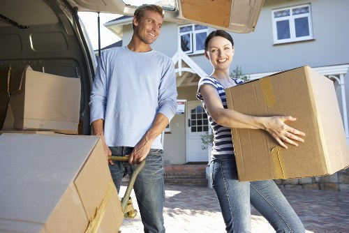Careful packing and furniture handling during a West Kensington house move