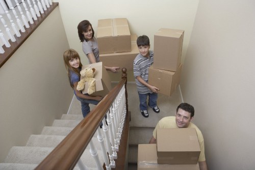 Professional movers navigating access challenges in West Kensington
